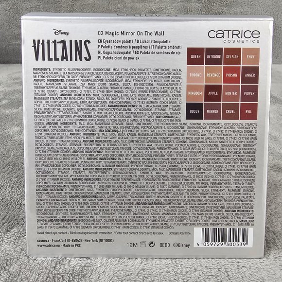 Disney Villains x Catrice Cosmetics Evil Queen 16 Eyeshadow Palette Snow White - Picture 12 of 14